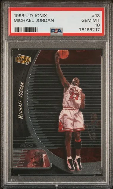 1998 Upper Deck Ionix Michael Jordan #13 card image