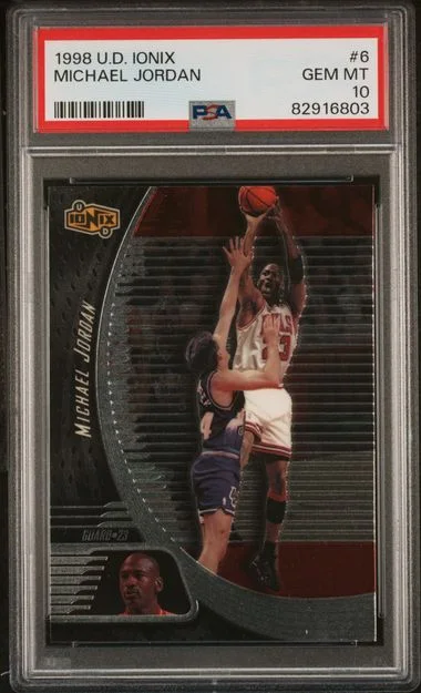 1998 Upper Deck Ionix Michael Jordan #6 card image