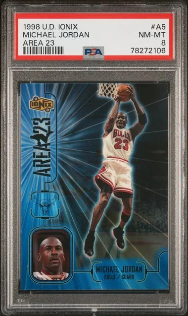 1998 Upper Deck Ionix Michael Jordan Area 23 #A5 card image