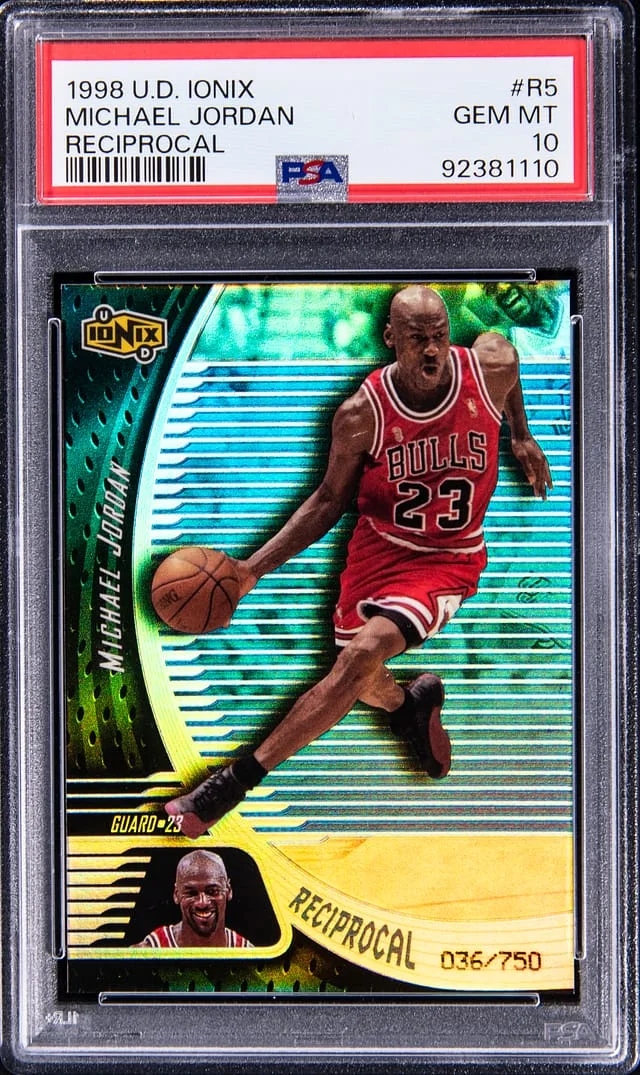 1998 Upper Deck Ionix Michael Jordan Reciprocal #R5 card image