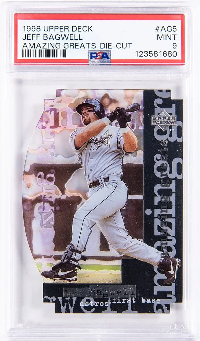 1998 Upper Deck Jeff Bagwell Amazing Greats Die Cut #AG5 card image
