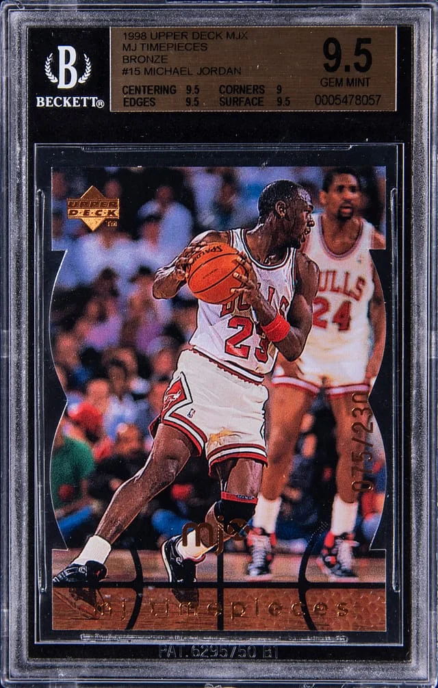 1998 Upper Deck Michael Jordan MJX Timepieces Bronze #15 card image