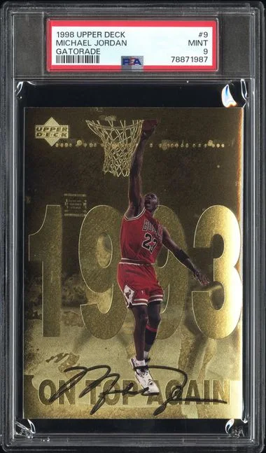 1998 Upper Deck Michael Jordan Gatorade Gatorade #9 card image