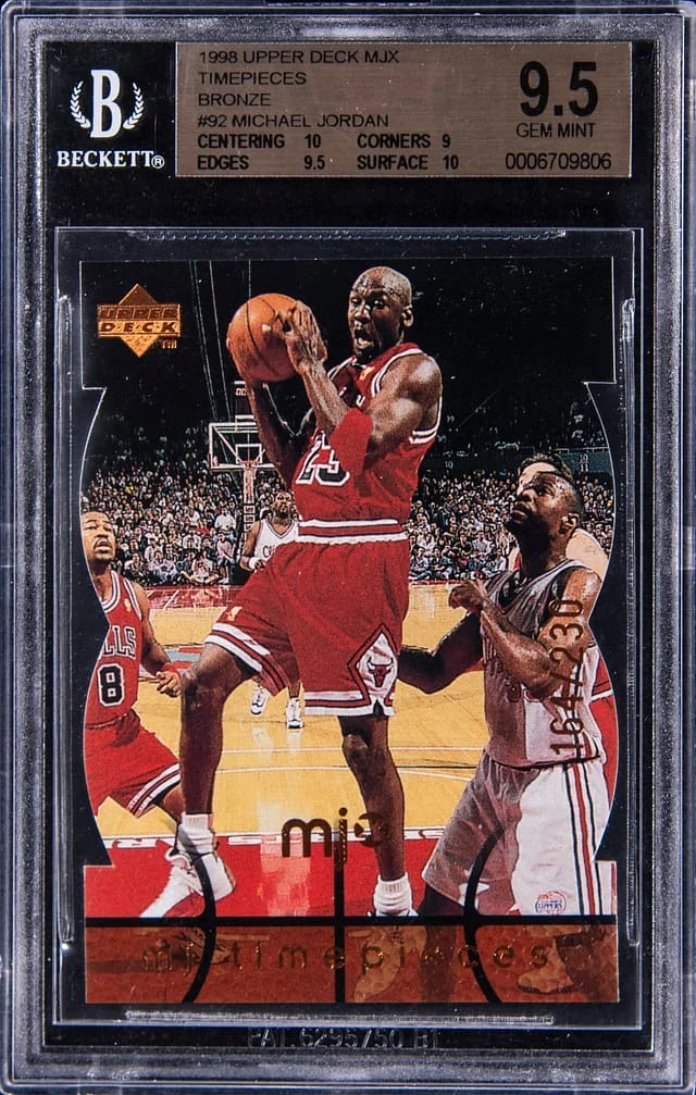 1998 Upper Deck Michael Jordan MJX Timepieces Bronze #92 card image