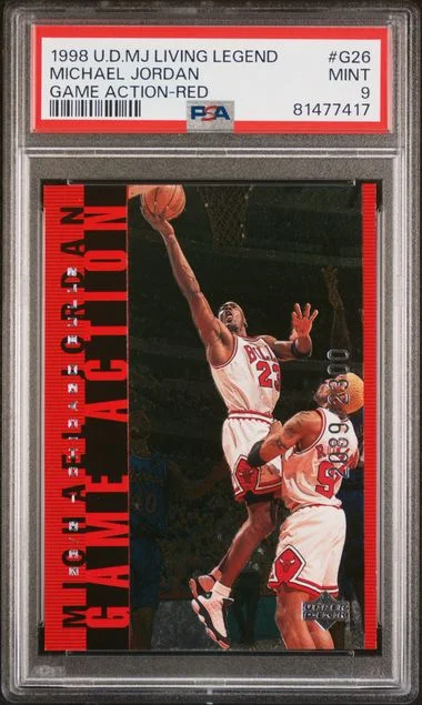1998 Upper Deck Michael Jordan MJ Living Legend Game Action Red #G26 card image