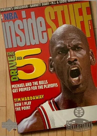 1998 Upper Deck Michael Jordan Living Legend Michael Jordan Cover Story #C6 card image