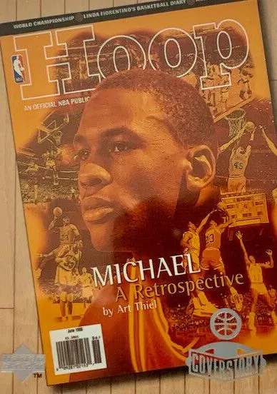 1998 Upper Deck Michael Jordan Living Legend Michael Jordan Cover Story #C7 card image
