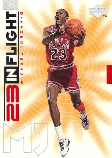 1998 Upper Deck Michael Jordan Living Legend Michael Jordan In-Flight #IF1 card image