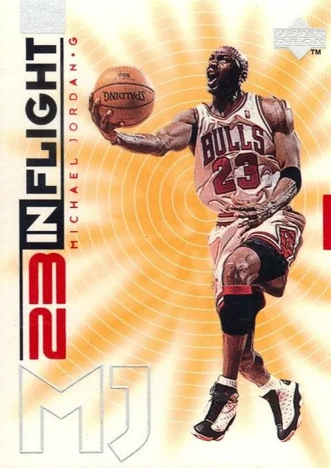 1998 Upper Deck Michael Jordan Living Legend Michael Jordan In-Flight #IF12 card image