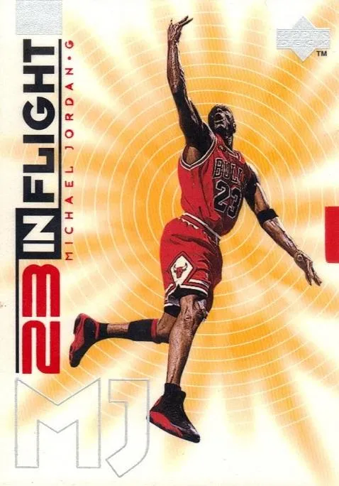 1998 Upper Deck Michael Jordan Living Legend Michael Jordan In-Flight #IF13 card image