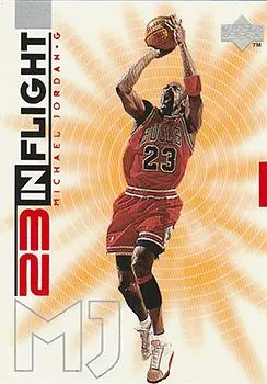 1998 Upper Deck Michael Jordan Living Legend Michael Jordan In-Flight #IF14 card image