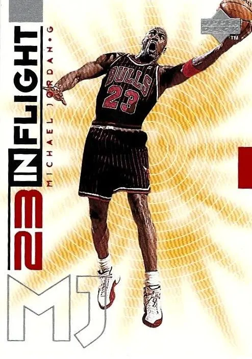 1998 Upper Deck Michael Jordan Living Legend Michael Jordan In-Flight #IF4 card image