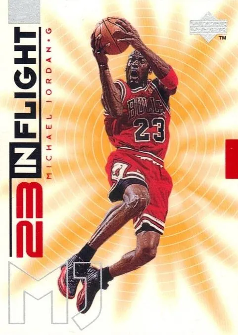 1998 Upper Deck Michael Jordan Living Legend Michael Jordan In-Flight #IF5 card image