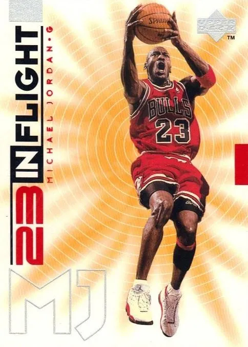 1998 Upper Deck Michael Jordan Living Legend Michael Jordan In-Flight #IF7 card image