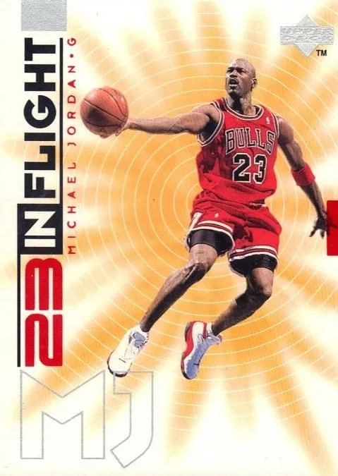 1998 Upper Deck Michael Jordan Living Legend Michael Jordan In-Flight #IF9 card image