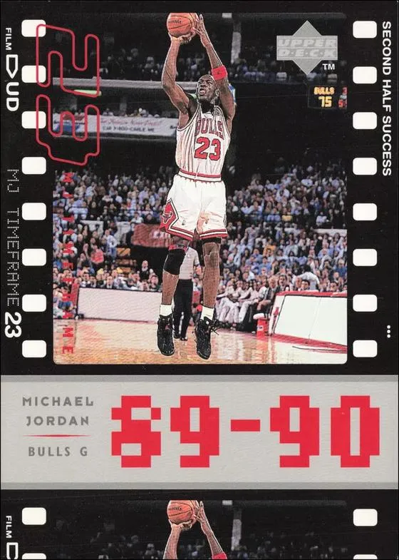 1998 Upper Deck Michael Jordan Living Legend Michael Jordan Timeframe Jumbo #J2 card image