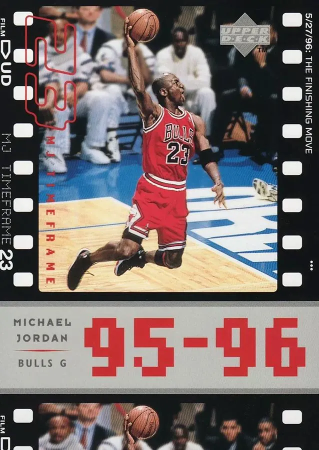 1998 Upper Deck Michael Jordan Living Legend Michael Jordan Timeframe Jumbo #J3 card image
