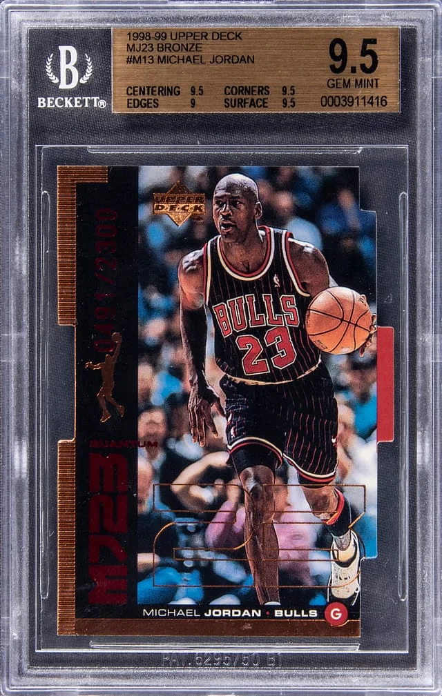 1998 Upper Deck Michael Jordan Bronze #M13 card image