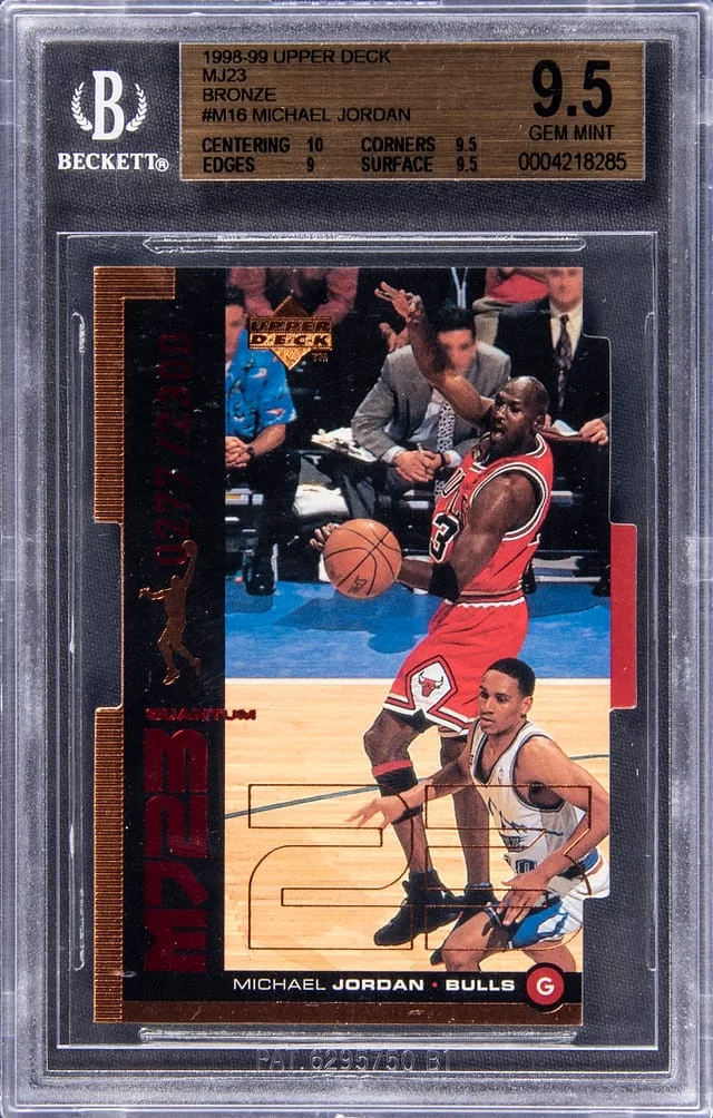 1998 Upper Deck Michael Jordan Bronze #M16 card image