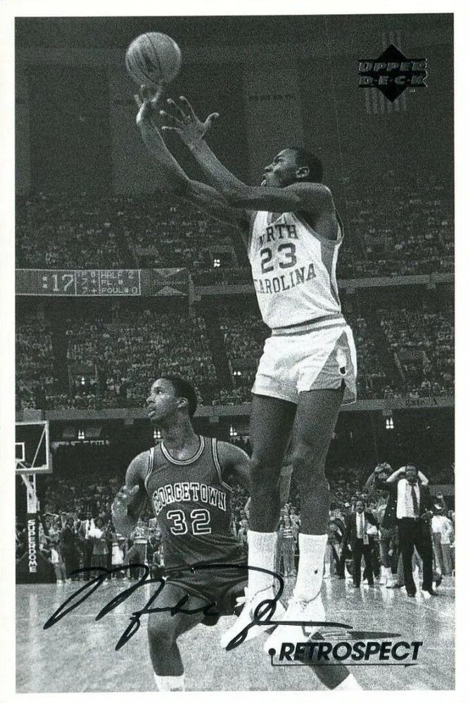 1998 Upper Deck Michael Jordan Retrospect Postcards Michael Jordan #MJR2 card image