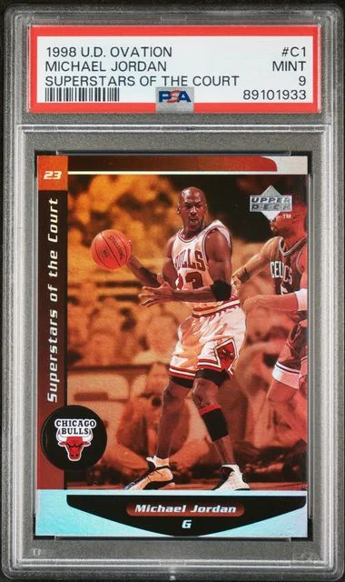 1998 Upper Deck Ovation Michael Jordan Superstars Of The Court #C1 card image