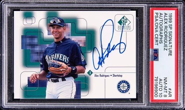 1998 Upper Deck SP Alex Rodriguez Signature Autograph #AR card image