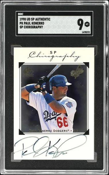 1998 Upper Deck SP Authentic Paul Konerko SP Chirography #PK card image