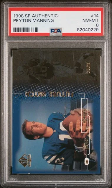 1998 Upper Deck SP Authentic Peyton Manning #14 card image