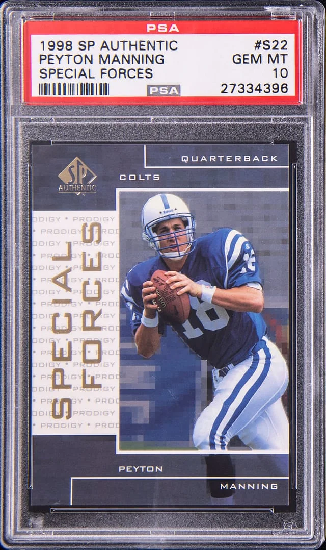 1998 Upper Deck SP Authentic Peyton Manning Special Forces #S22 card image