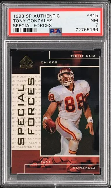 1998 Upper Deck SP Authentic Tony Gonzalez Special Forces #S15 card image