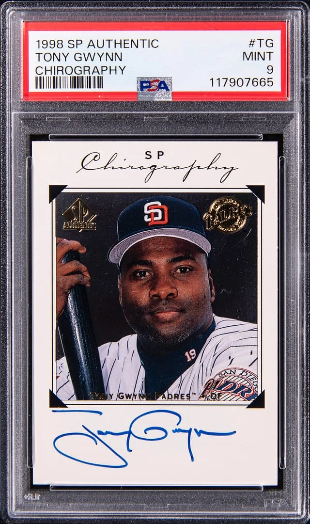 1998 Upper Deck SP Authentic Tony Gwynn Chirography #TG card image