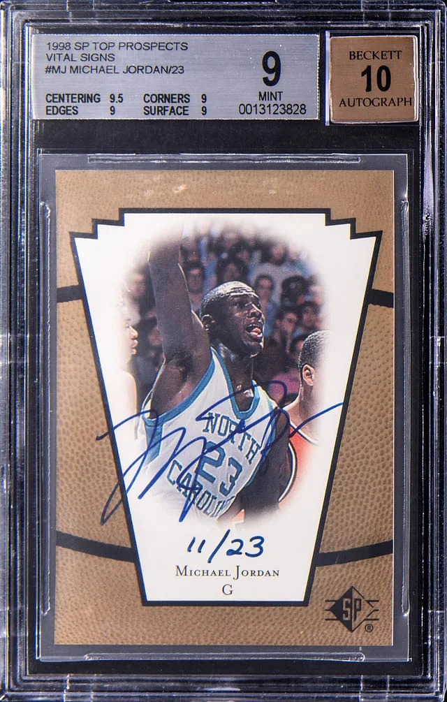 1998 Upper Deck SP Michael Jordan Top Prospects Vital Signs #MJ card image