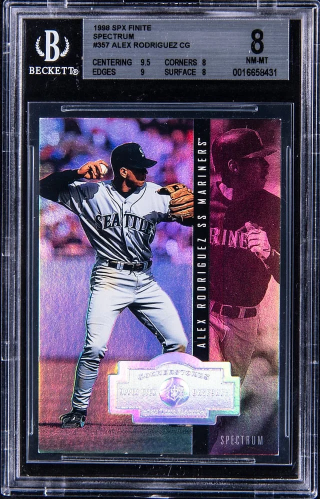1998 Upper Deck SPx Alex Rodriguez Finite Spectrum #357 card image
