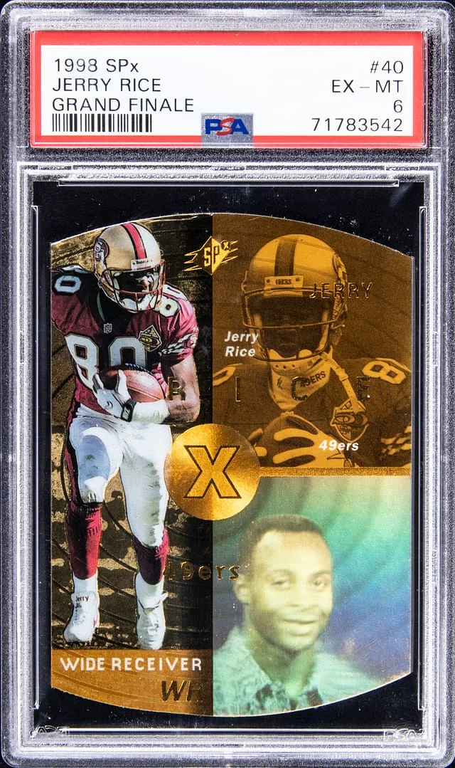 1998 Upper Deck SPx Jerry Rice Grand Finale #40 card image