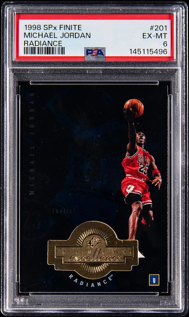 1998 Upper Deck SPx Michael Jordan Finite Radiance #201 card image