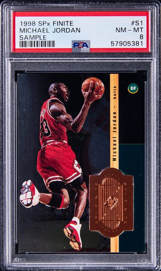 1998 Upper Deck SPx Michael Jordan Finite Sample #S1 card image