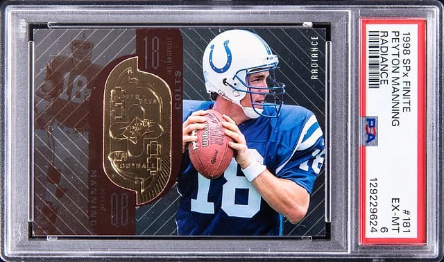 1998 Upper Deck SPx Peyton Manning Finite Spectrum #181 card image