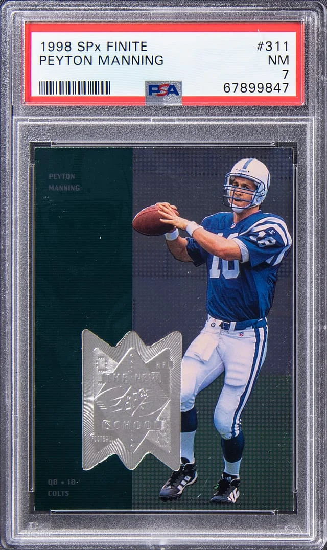 1998 Upper Deck SPx Peyton Manning Finite #311 card image