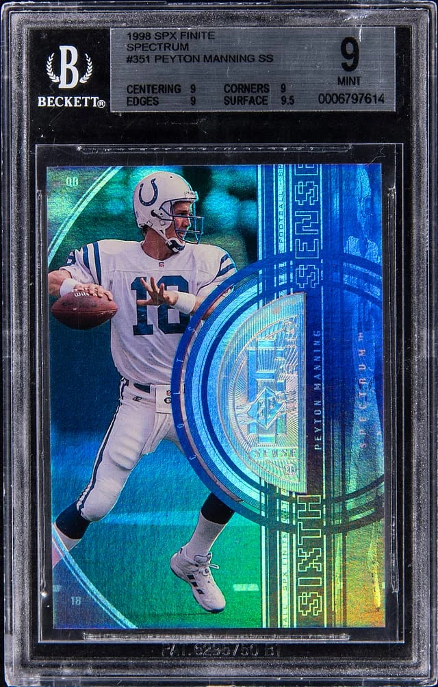 1998 Upper Deck SPx Peyton Manning Finite Spectrum #351 card image