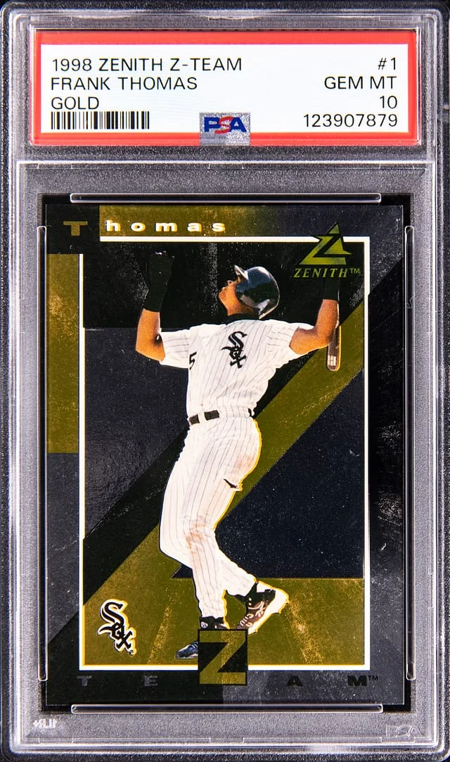 1998 Zenith Z-Team Gold Frank Thomas #1 card image