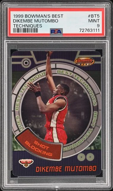 1999-00 Bowman's Best Dikembe Mutombo Techniques #BT5 card image