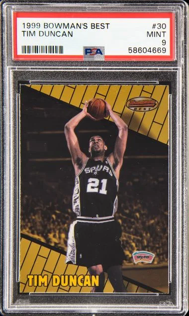 1999-00 Bowman's Best Tim Duncan #30 card image