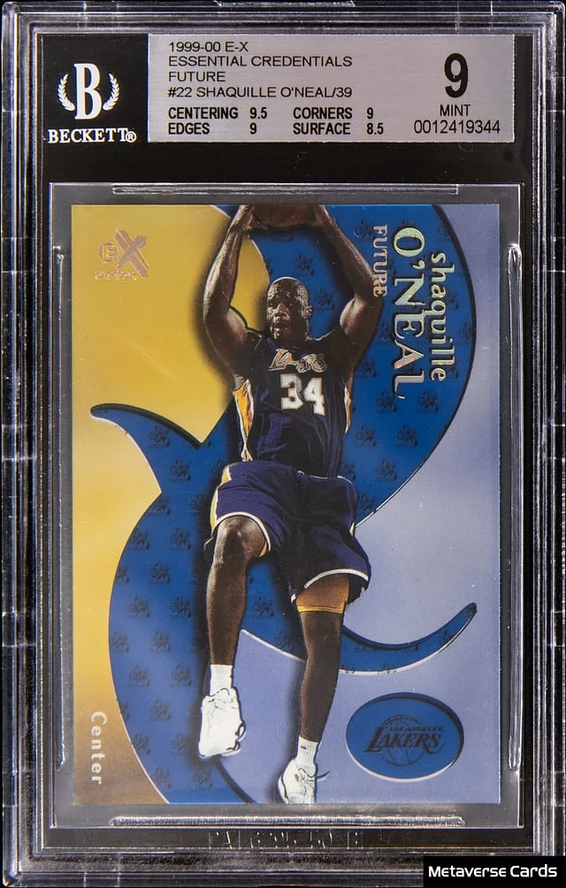 1999-00 E-X Shaquille O'Neal Essential Credentials Future #22 card image