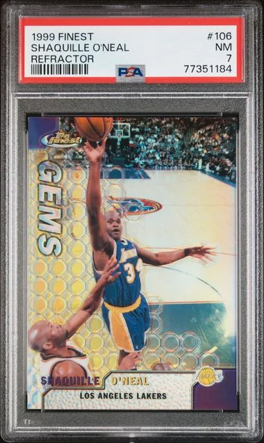 1999-00 Finest Shaquille O'Neal Refractor #106 card image