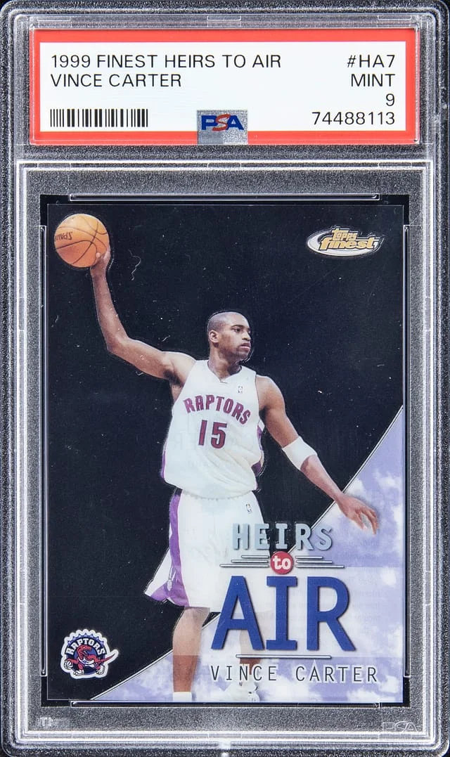 1999-00 Finest Vince Carter Heirs to Air #HA7 card image