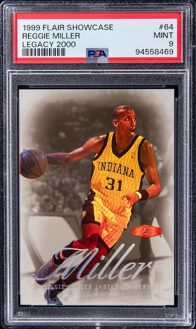 1999-00 Flair Showcase Reggie Miller Legacy 2000 #64 card image
