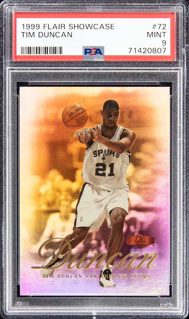 1999-00 Flair Showcase Tim Duncan #72 card image