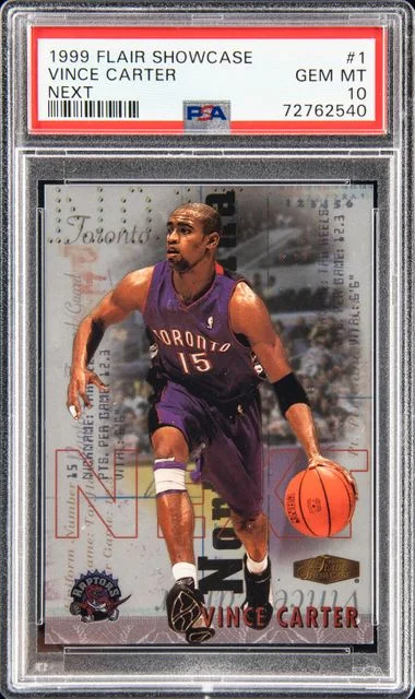 1999-00 Flair Showcase Vince Carter Convinceing #1 card image