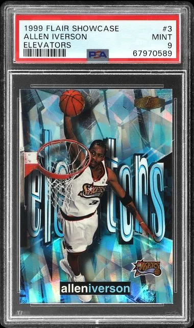 1999-00 Fleer Flair Showcase Allen Iverson Elevators #3 card image