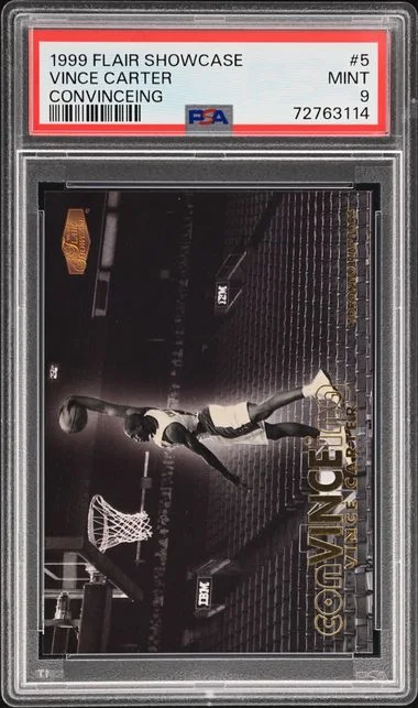 1999-00 Fleer Flair Showcase Vince Carter Convinceing #5 card image